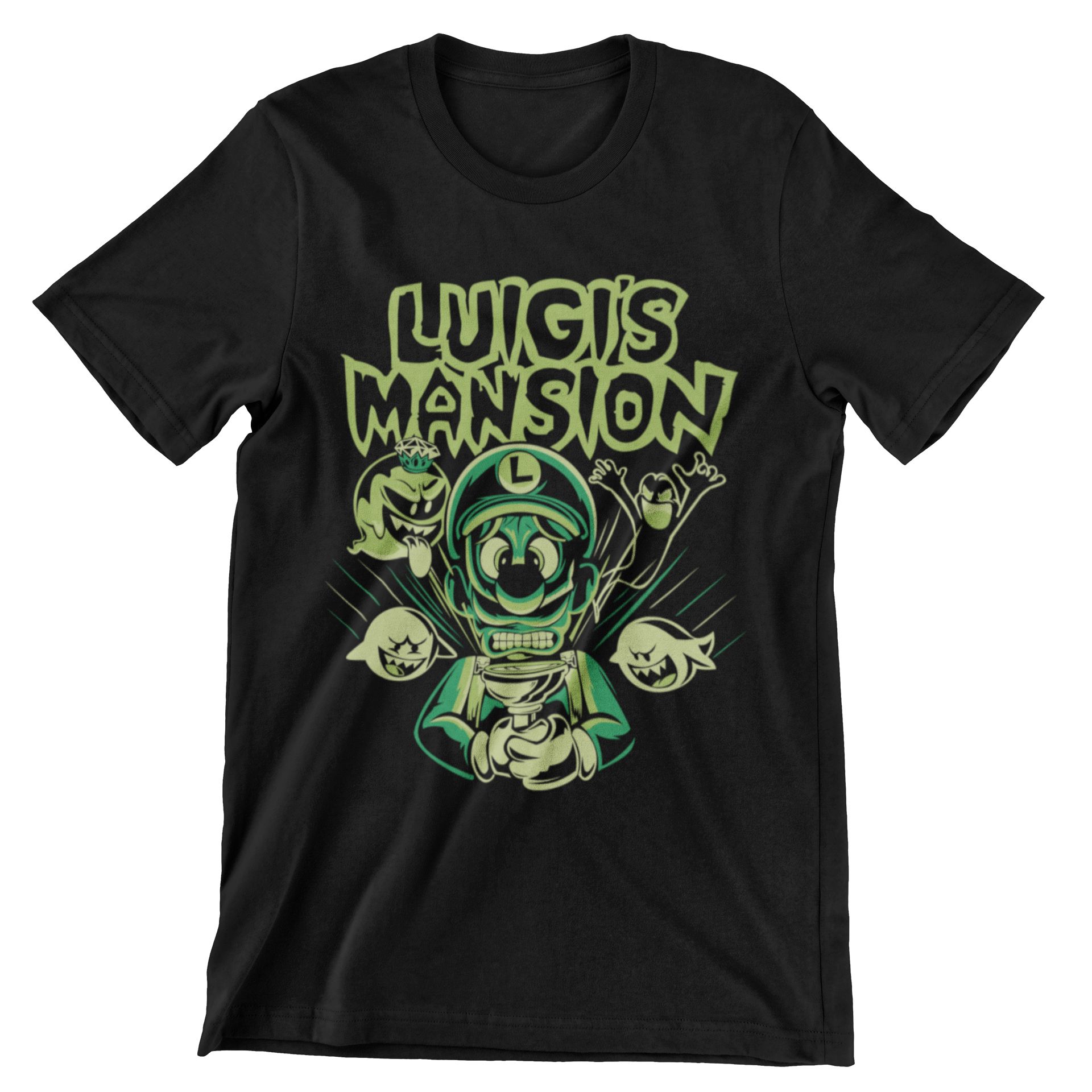 Luigis Mansion Graphic Hoodie Sweatshirt Or Tee — front view