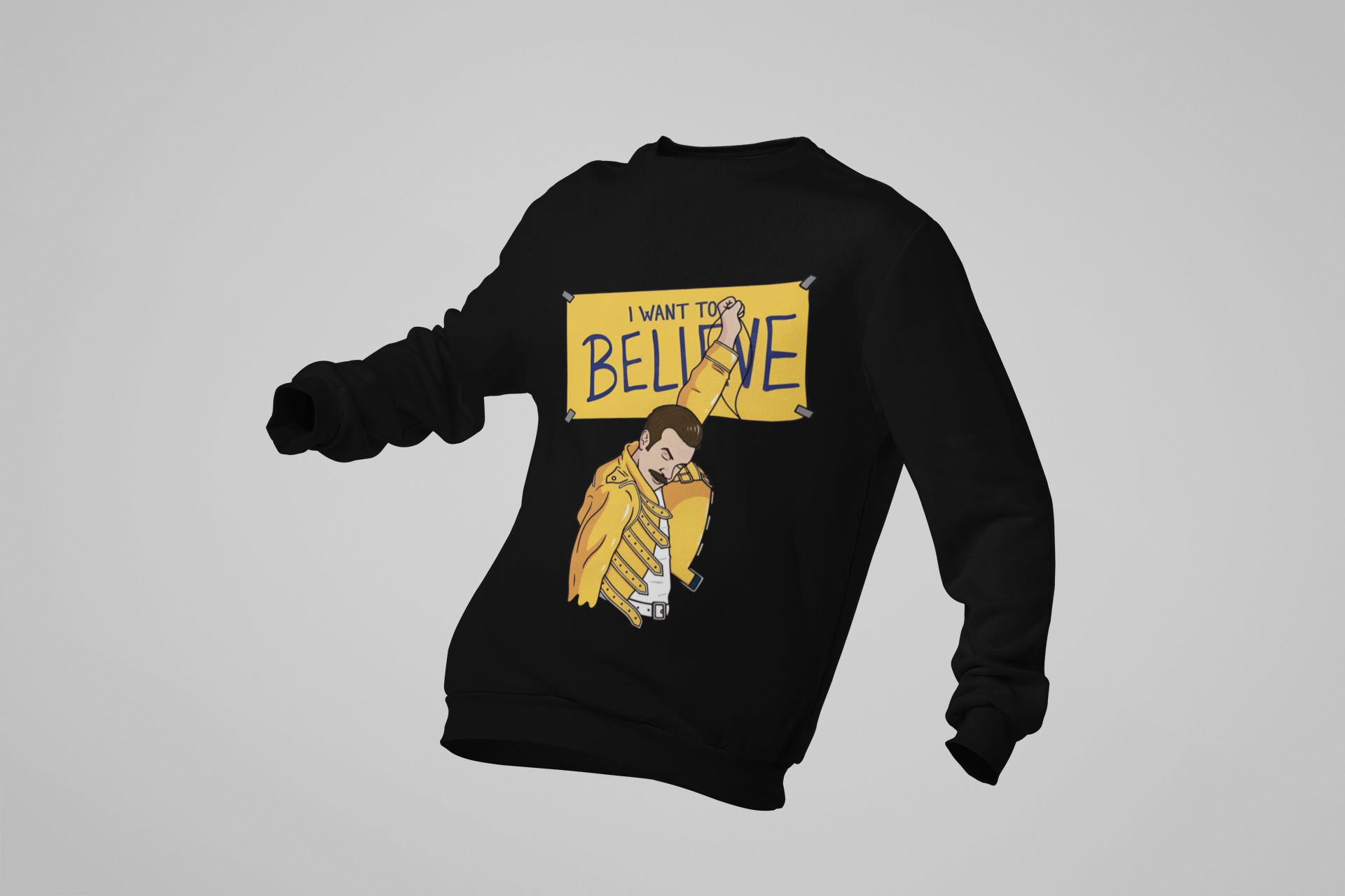 I Want To Believe Graphic Sweatshirt & Hoodie — back view thumbnail