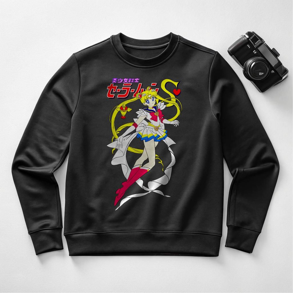 Sailor Moon S Crewneck Sweatshirt - Anime Magical Girl Graphic, Unisex, Sizes S-4XL