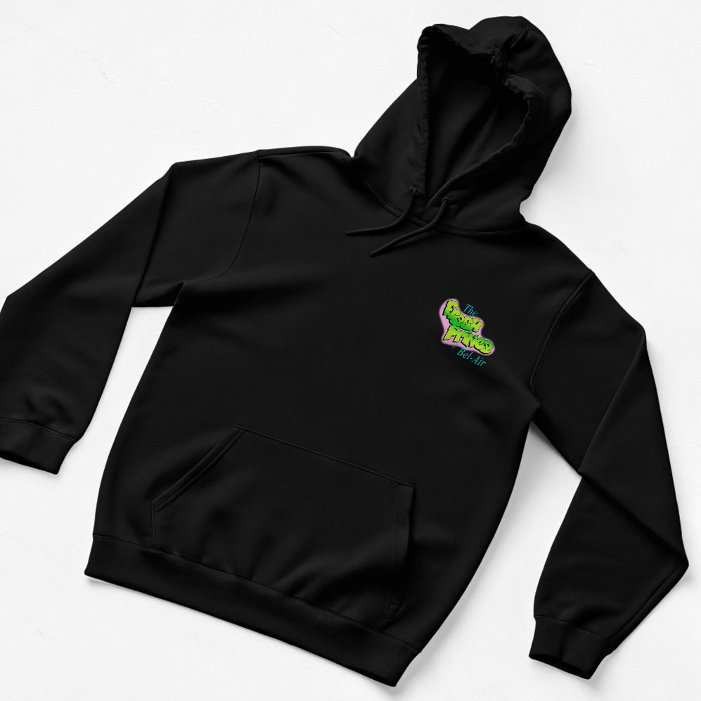Fresh Prince Bel-Air Unisex Hoodie With Colorful Character Graphic Print — back view thumbnail