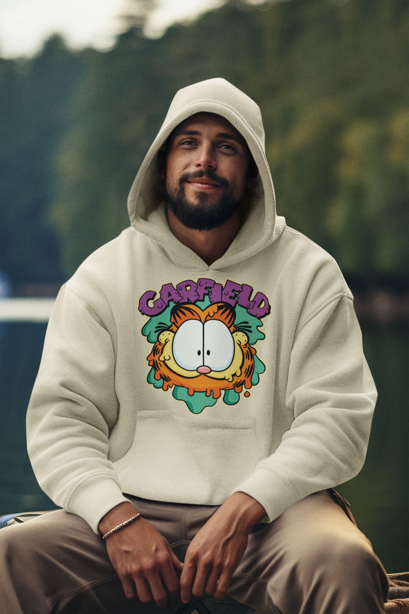Garfield Graphic Everyday Fleece Hoodie — back view thumbnail