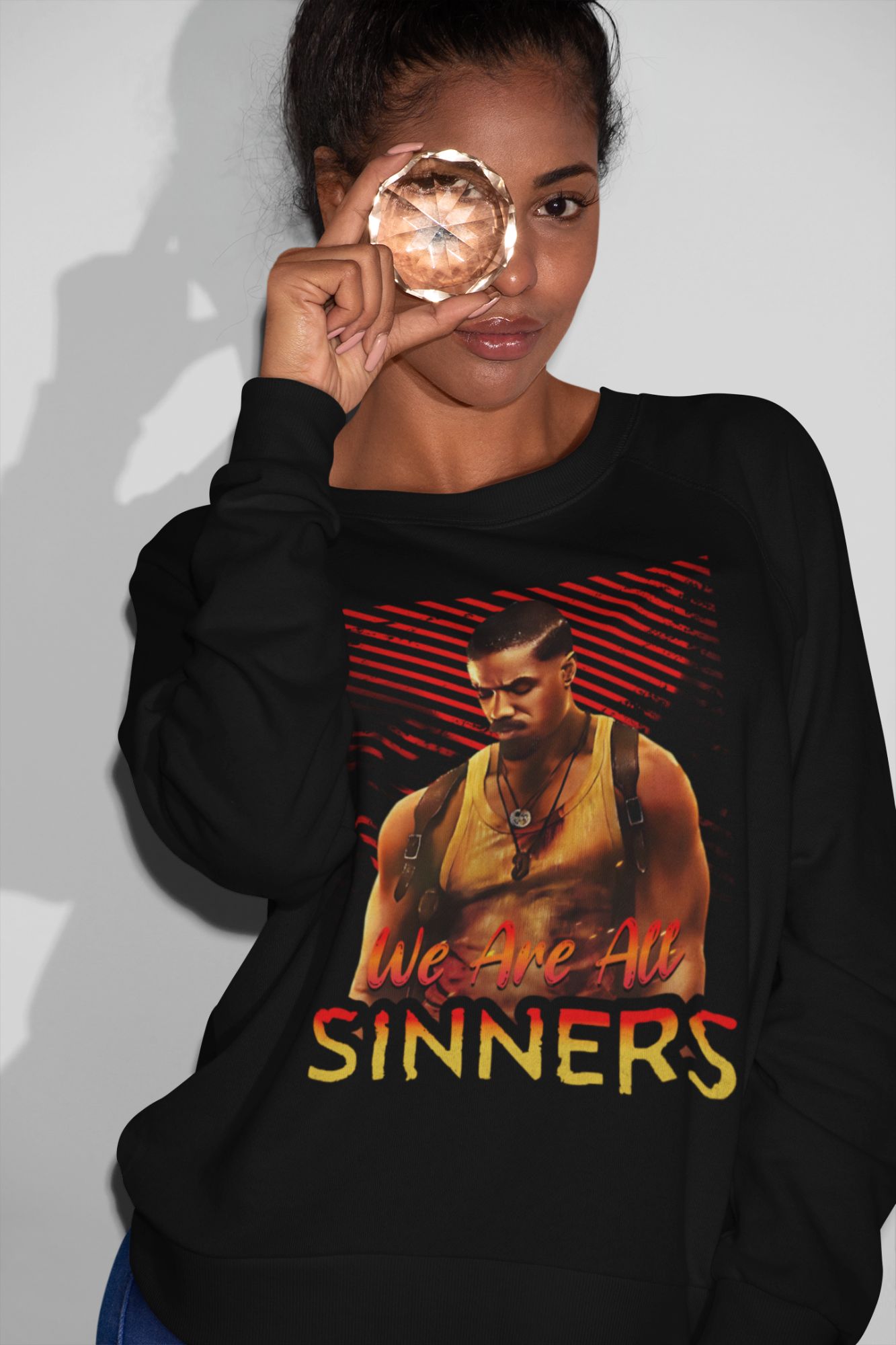 "We Are All Sinners" Sinners Movie-Inspired Apparel – T-Shirt Hoodie & Sweatshirt — front view