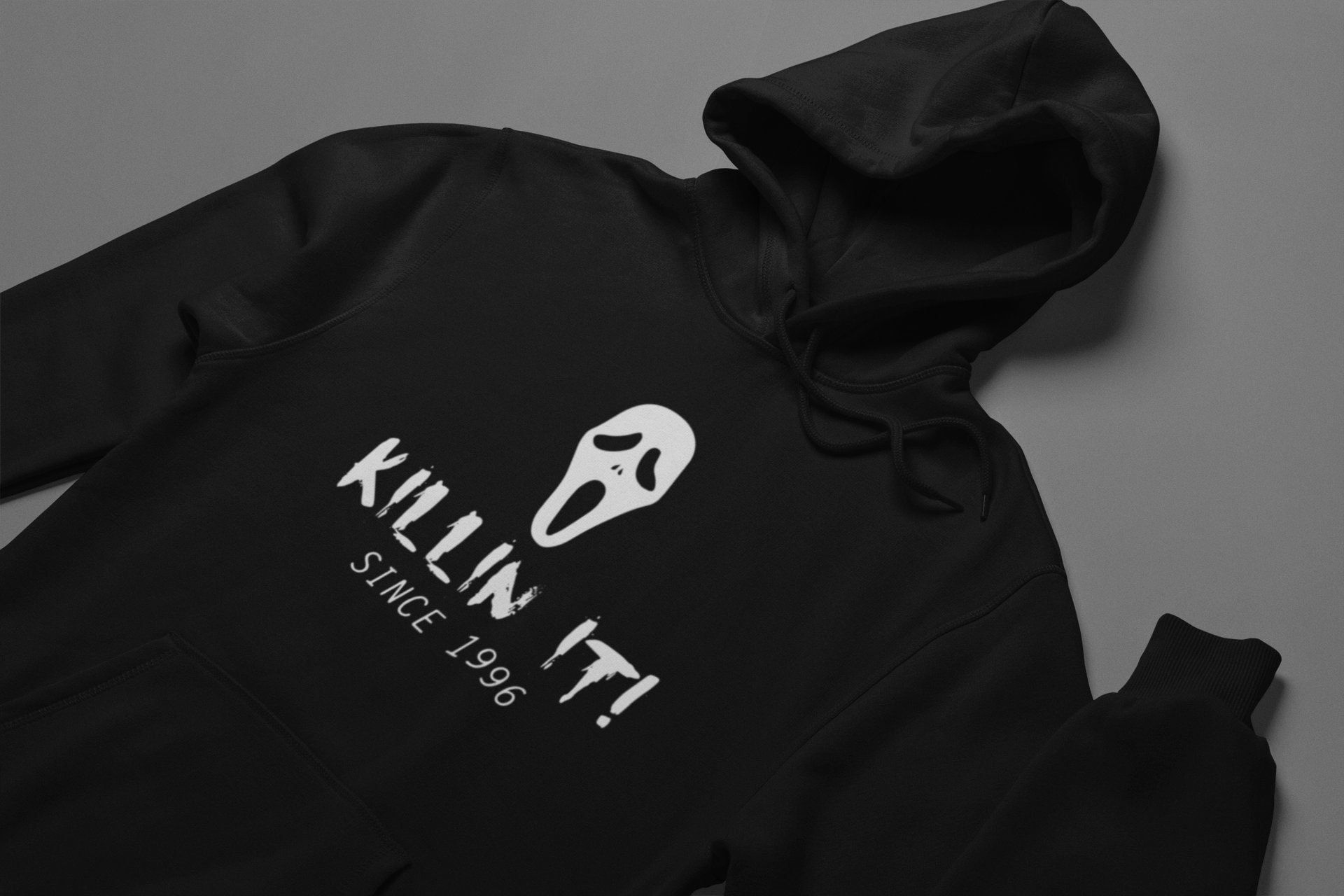 Ghost Face Killin It Since 1996 Unisex Adult Hooded Hoodie Gift for Her Pullover Scream Movie Inspo Hoodie Gift for Him Oversized Hoodie