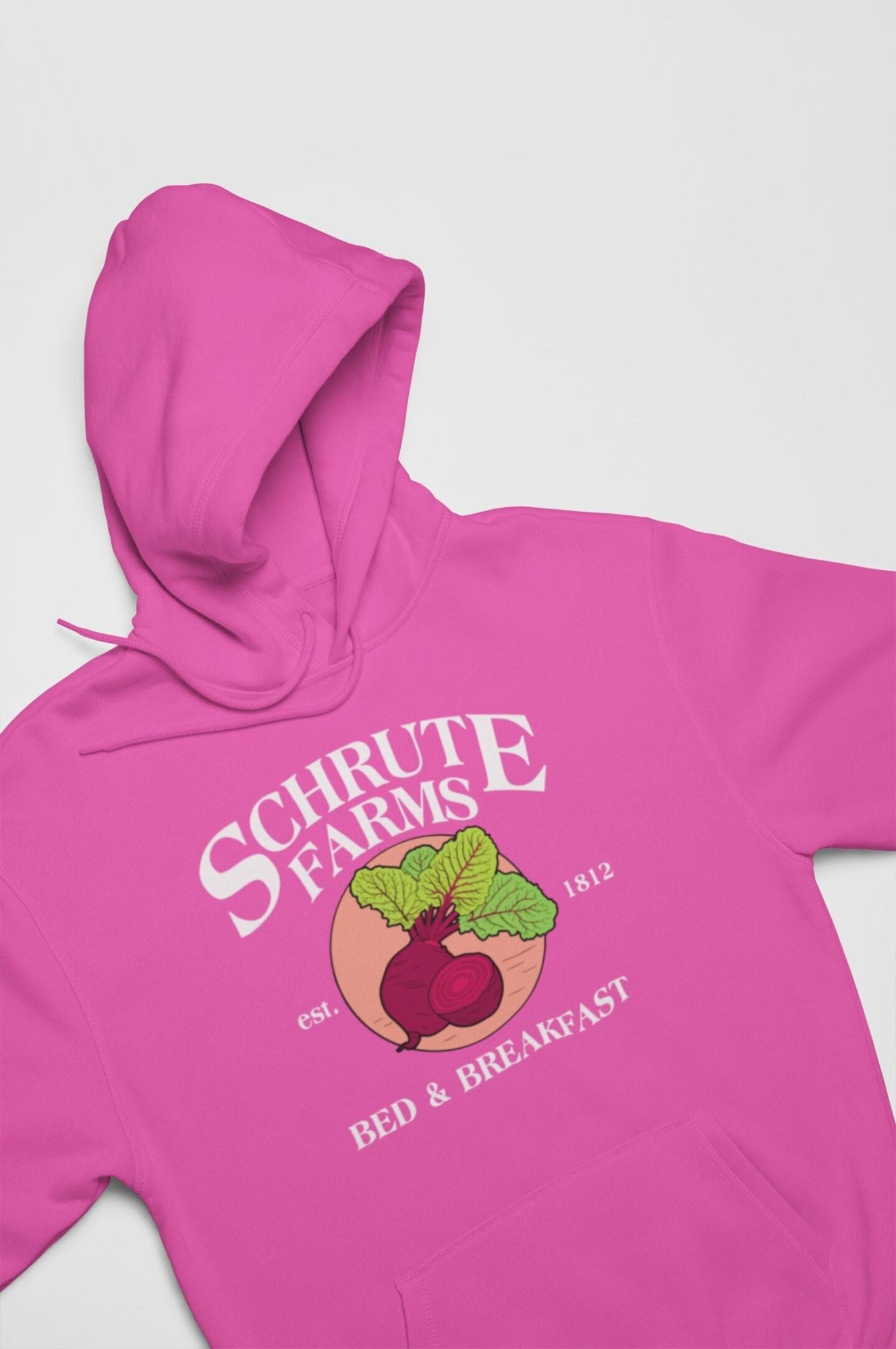 Shcrute Farms’ Graphic Design Hoodie Unisex Gift for Him Long Sleeve Pullover Crewneck Hoodie Gift for Her Trendy Oversized Hoodie — back view thumbnail