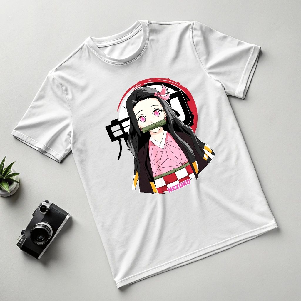 Demon Slayer Nezuko Kamado T-Shirt - Anime Kawaii Graphic Tee, Unisex, Sizes S-4XL" — front view